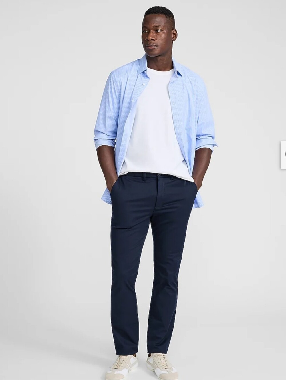 NWT Men's Express Skinny Hyper- Stetch Navy Chino Pants ■ 33" x 30"